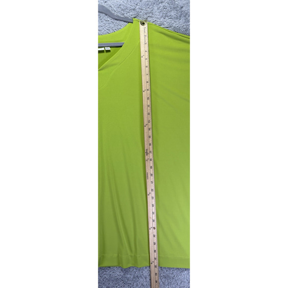 Susan Graver Lime Green Blouse - Picture 5 of 9